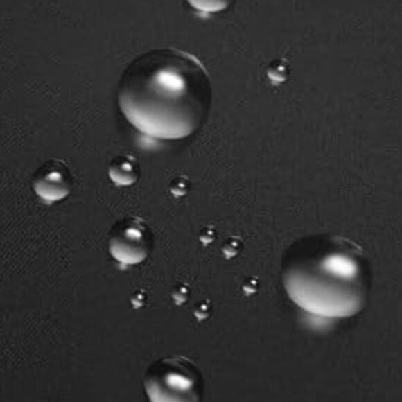 Blk Kitchen Apron w/Gray Fleece Hand Wipes, 2 Pockets, Adj Neck Strap, Waist Tie - Picture 5 of 9